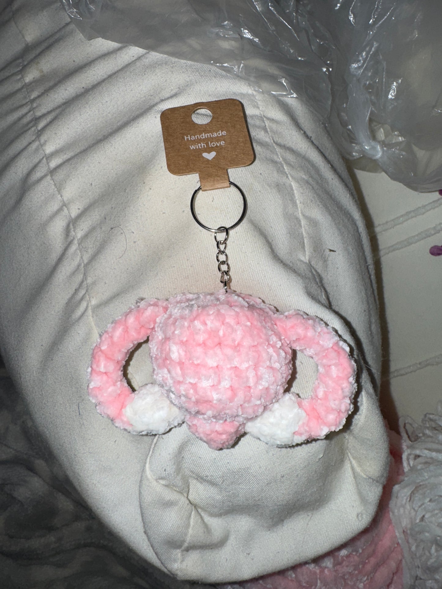Tiny Uterus Keychain