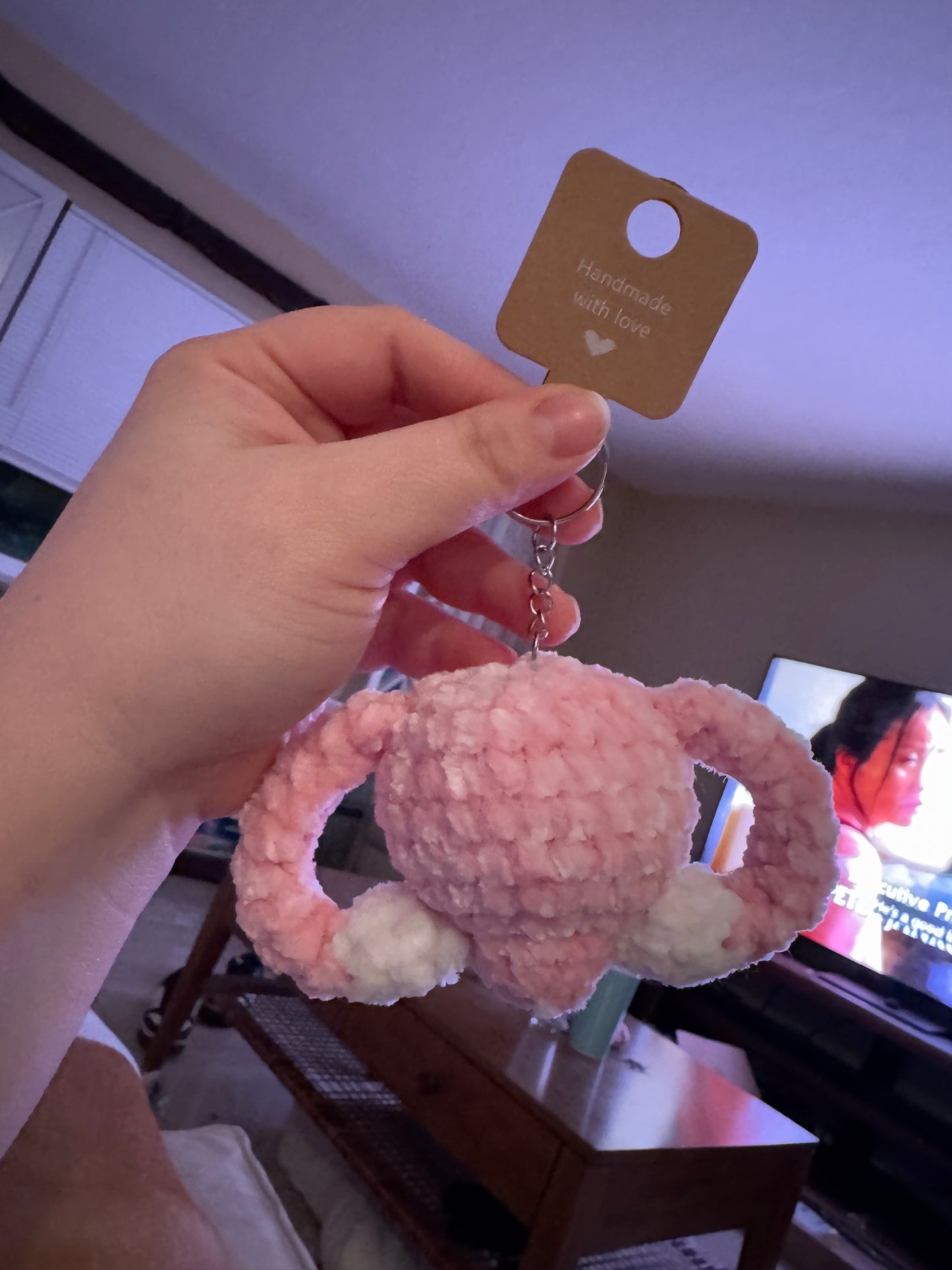 Tiny Uterus Keychain