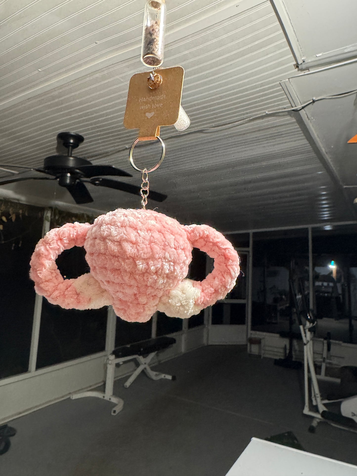 Tiny Uterus Keychain