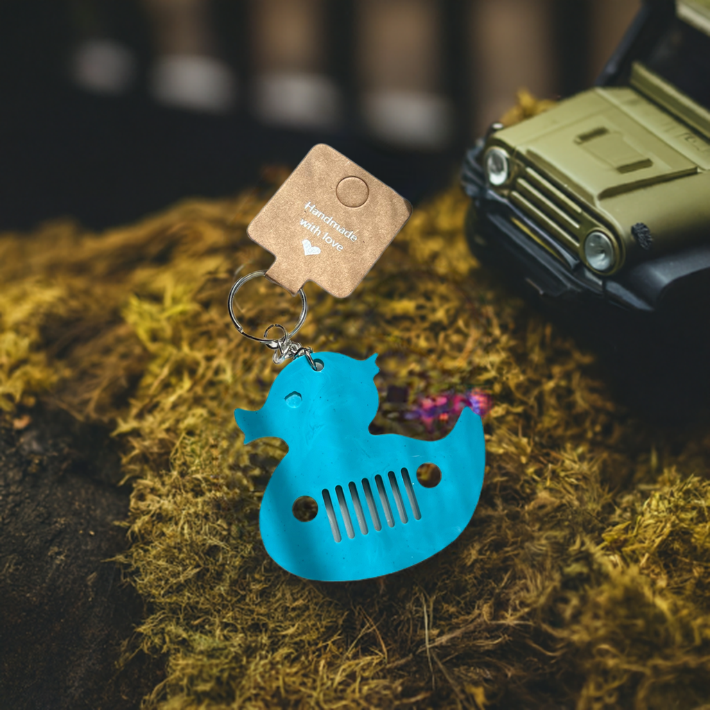 1989 Duck Jeeper Keychain