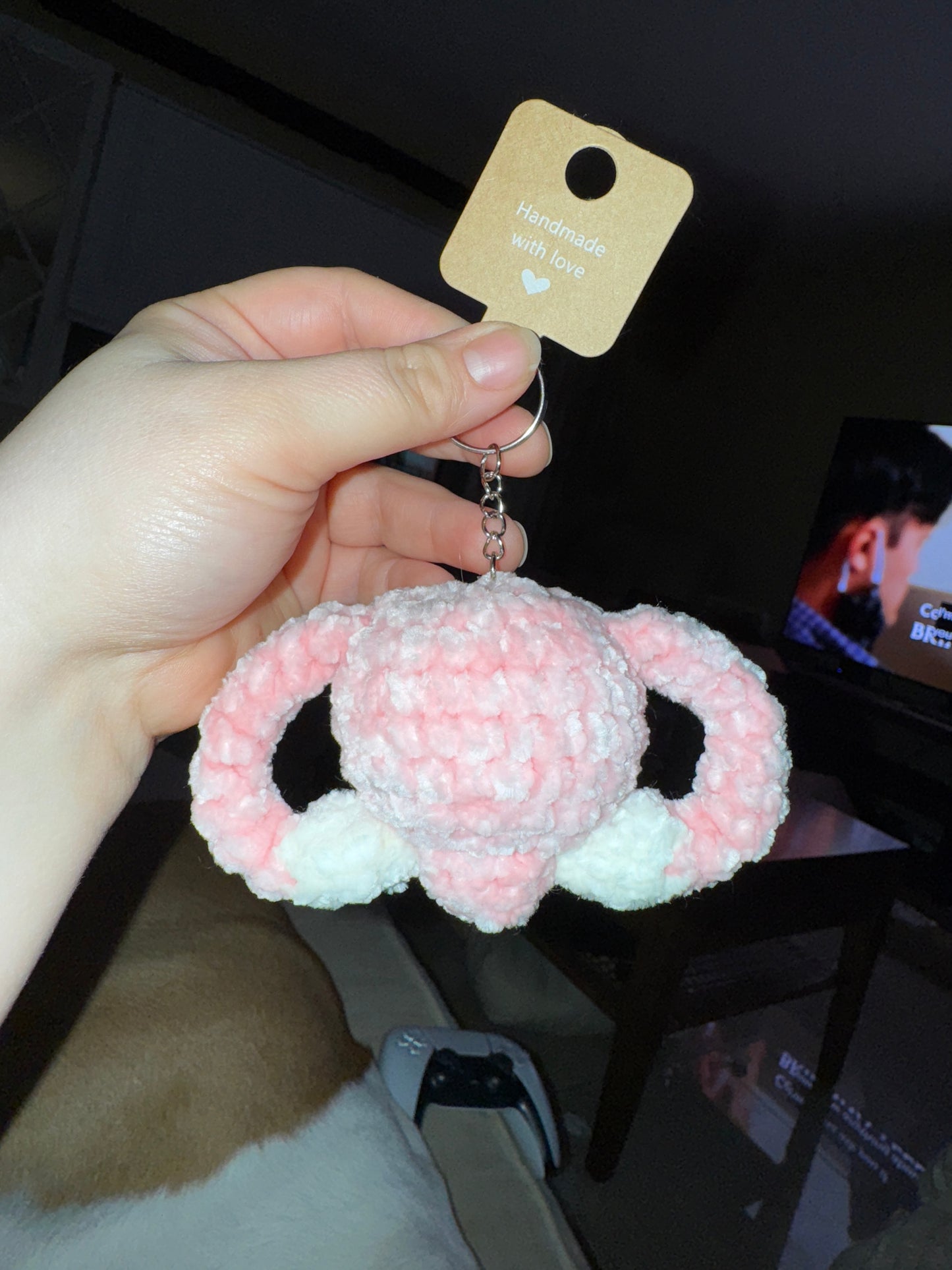 Tiny Uterus Keychain