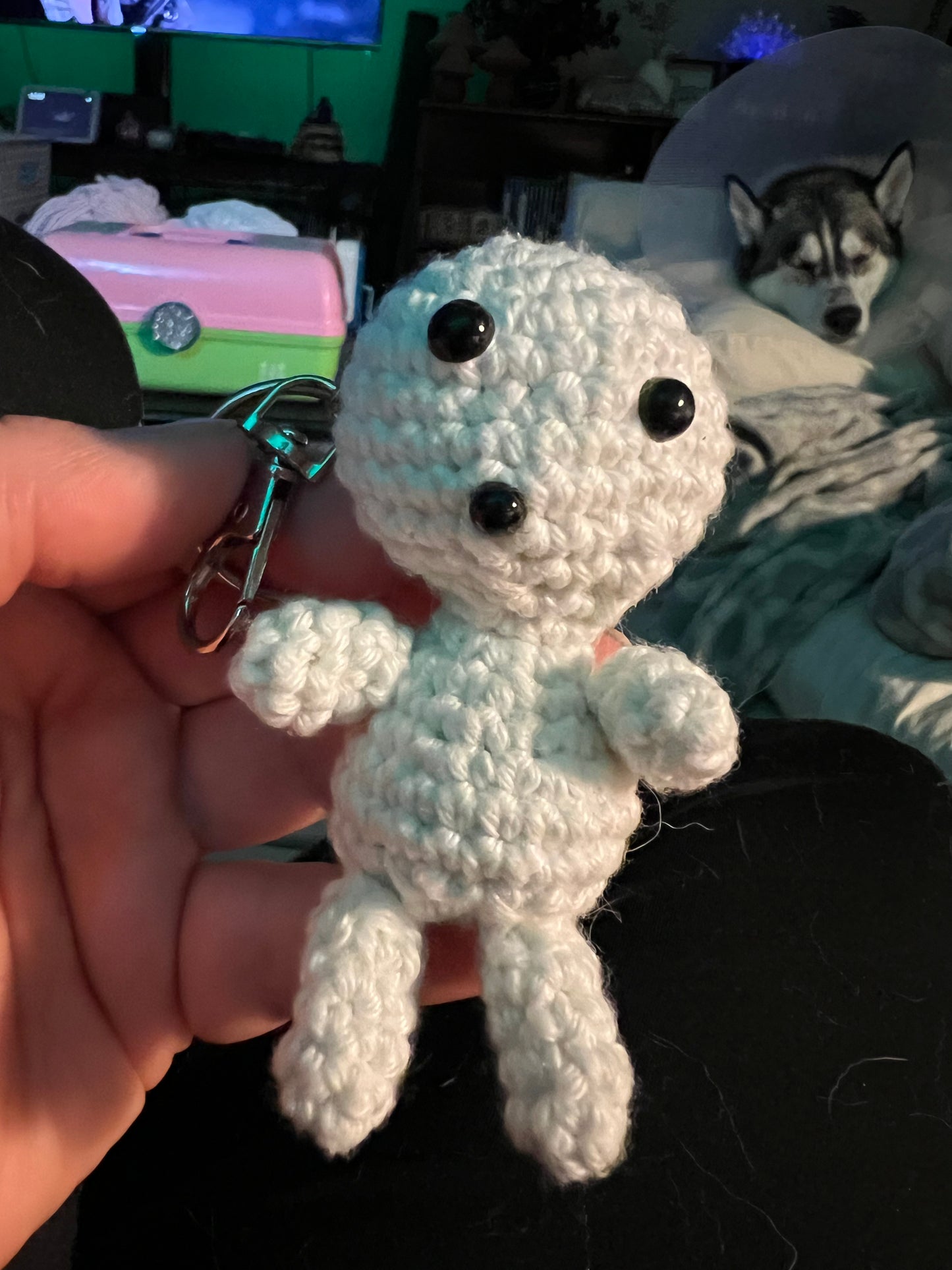 Glow in the Dark Kodama Keychain