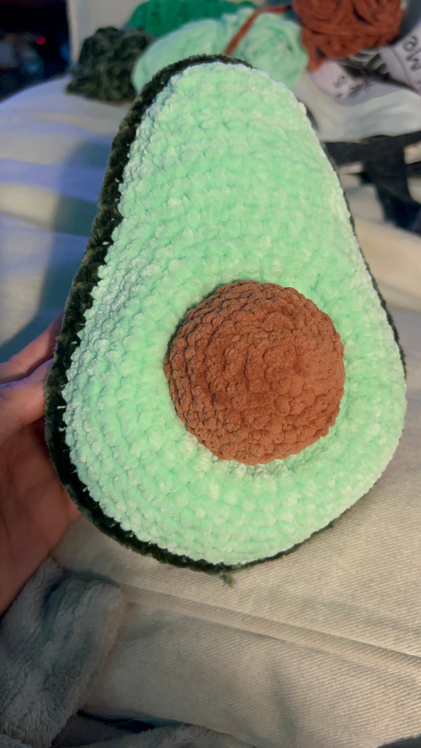 Avocado Rattle Plush