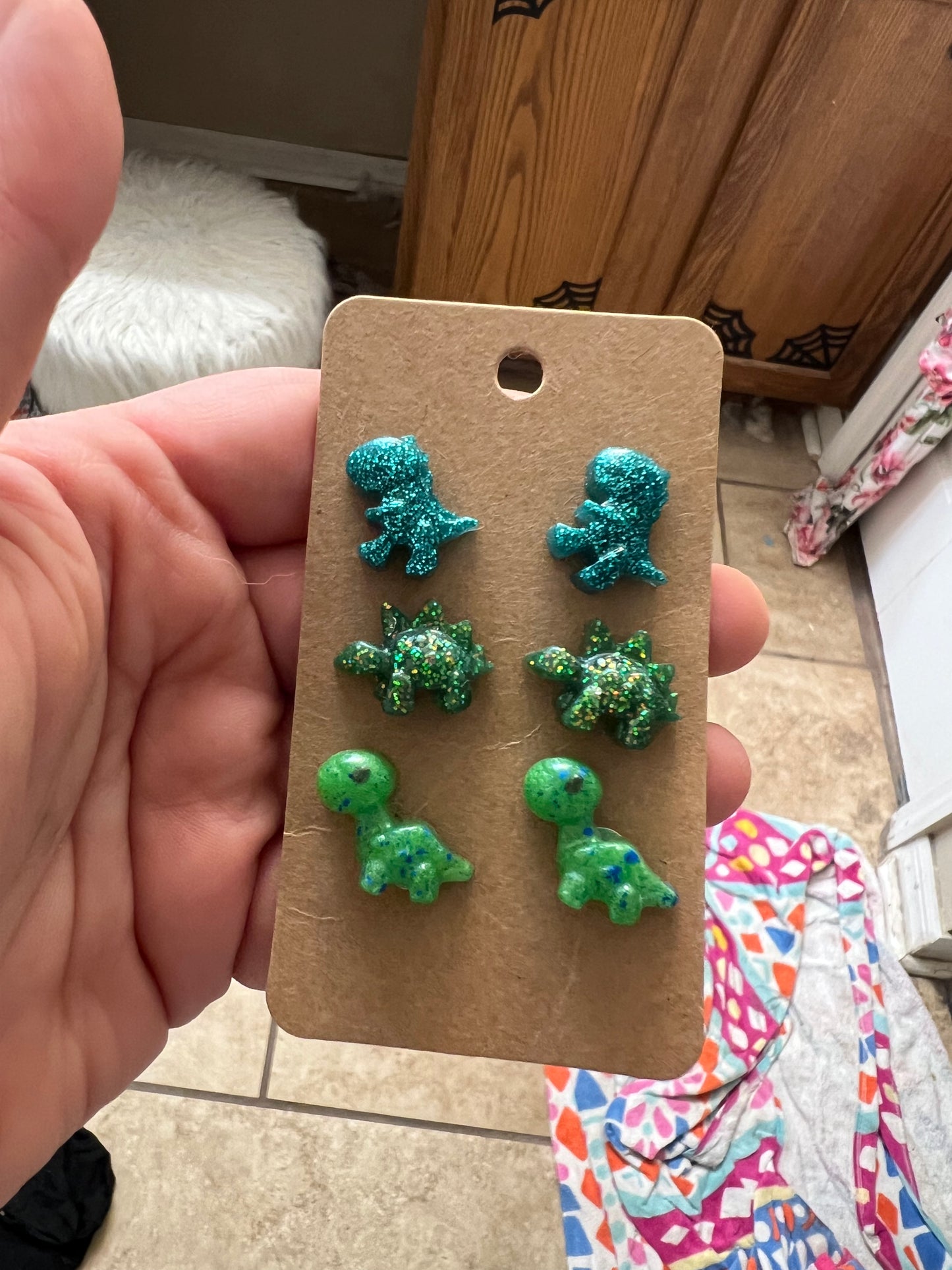 Dinosaur Stud Earrings