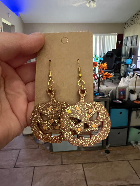 Pumpkin Sparkle Earrings