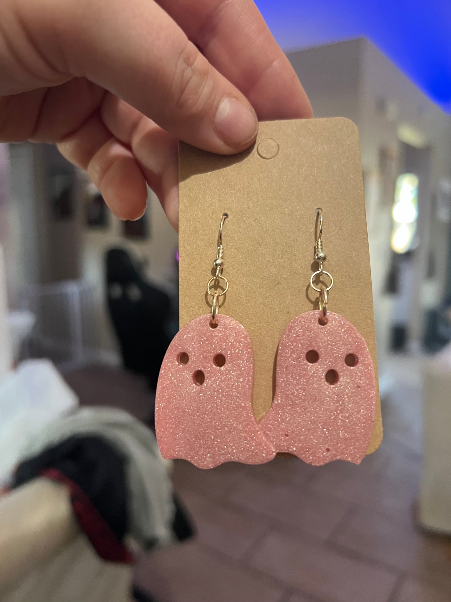 Rose Gold Ghost Earrings