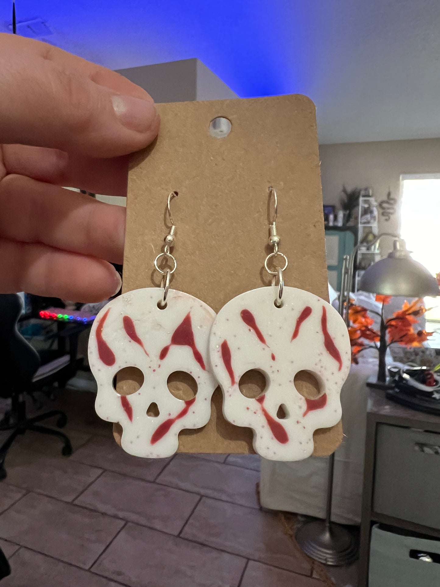 Bloody Skull Earrings