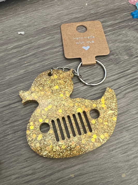 Fearless Duck Jeeper Keychain