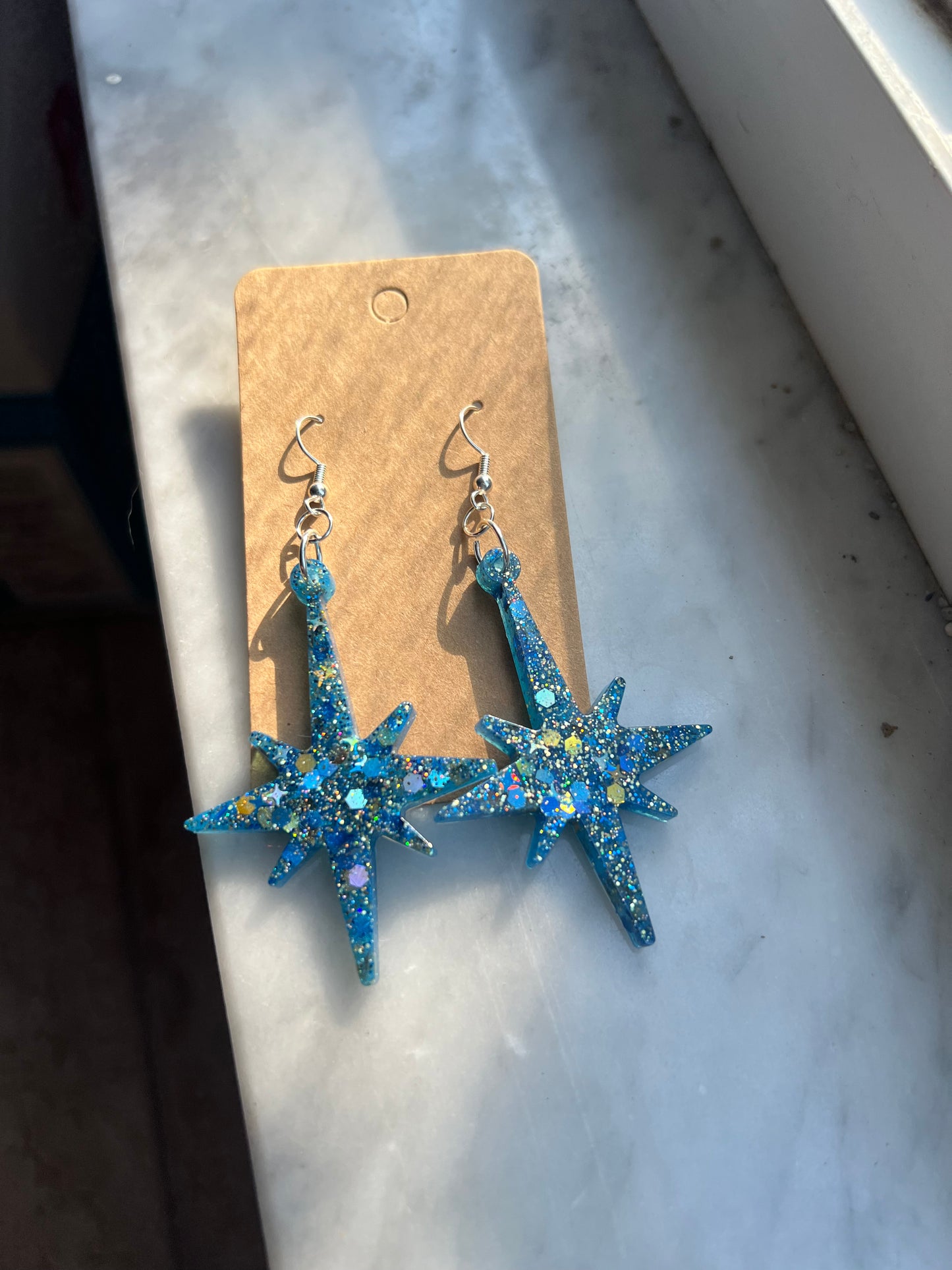 Astrological Starburst Glowing Earrings