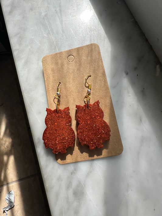 Sparkle Owl Earrings