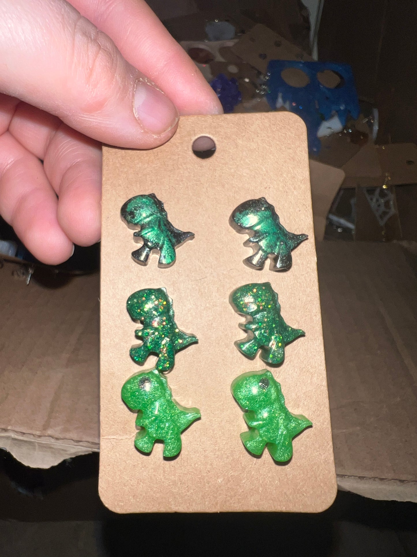 Dinosaur Stud Earrings