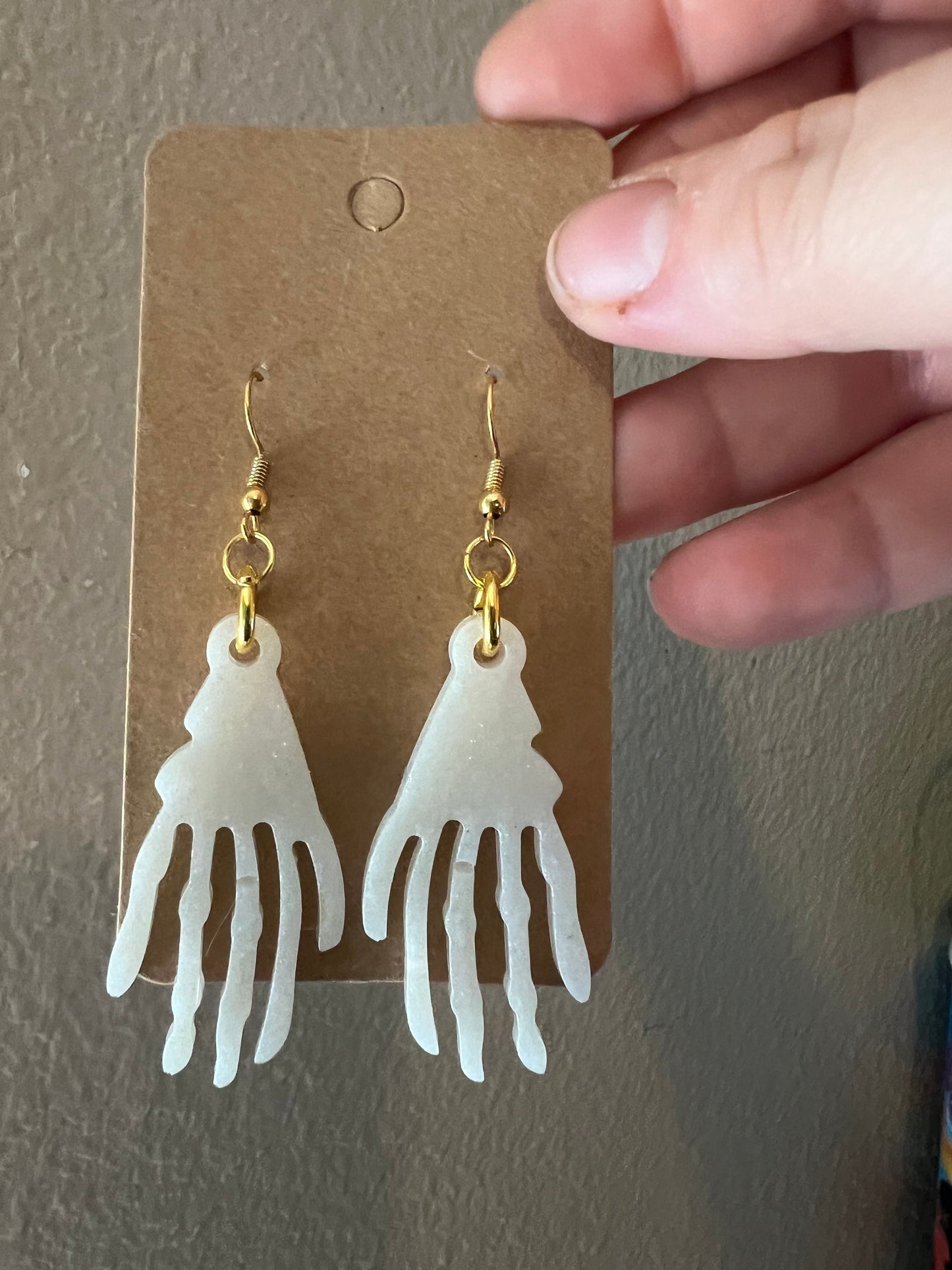 Skeleton Hand Dangling Earrings