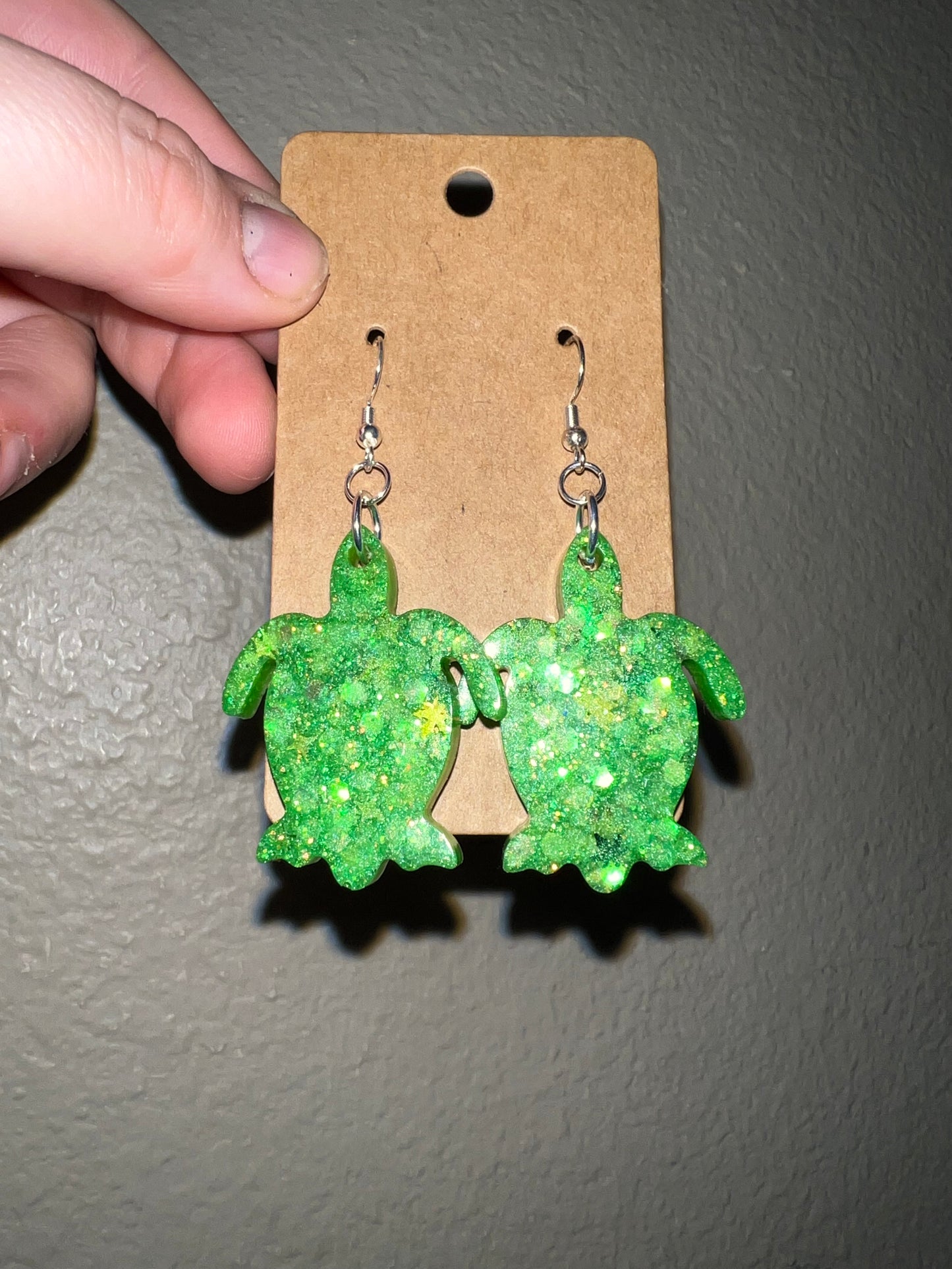 Sparkle Turtle Earrings