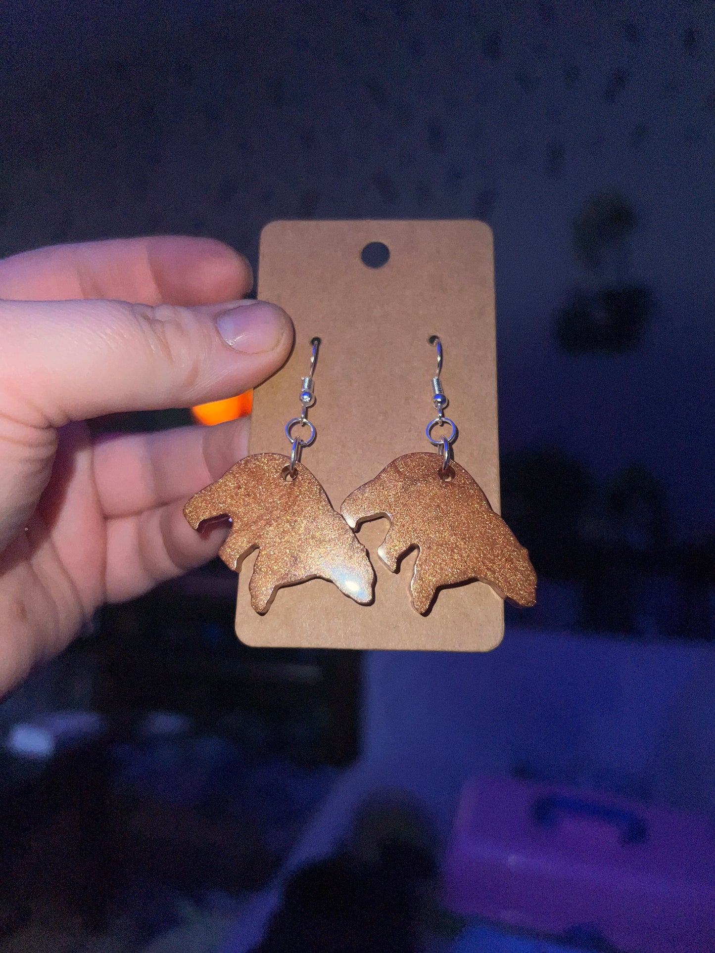 Golden Bear Earrings