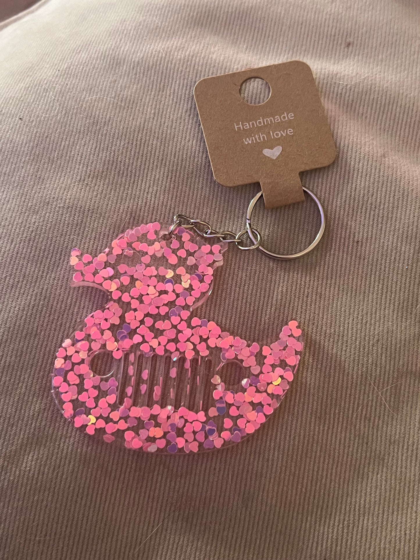 Lover Duck Jeeper Keychain