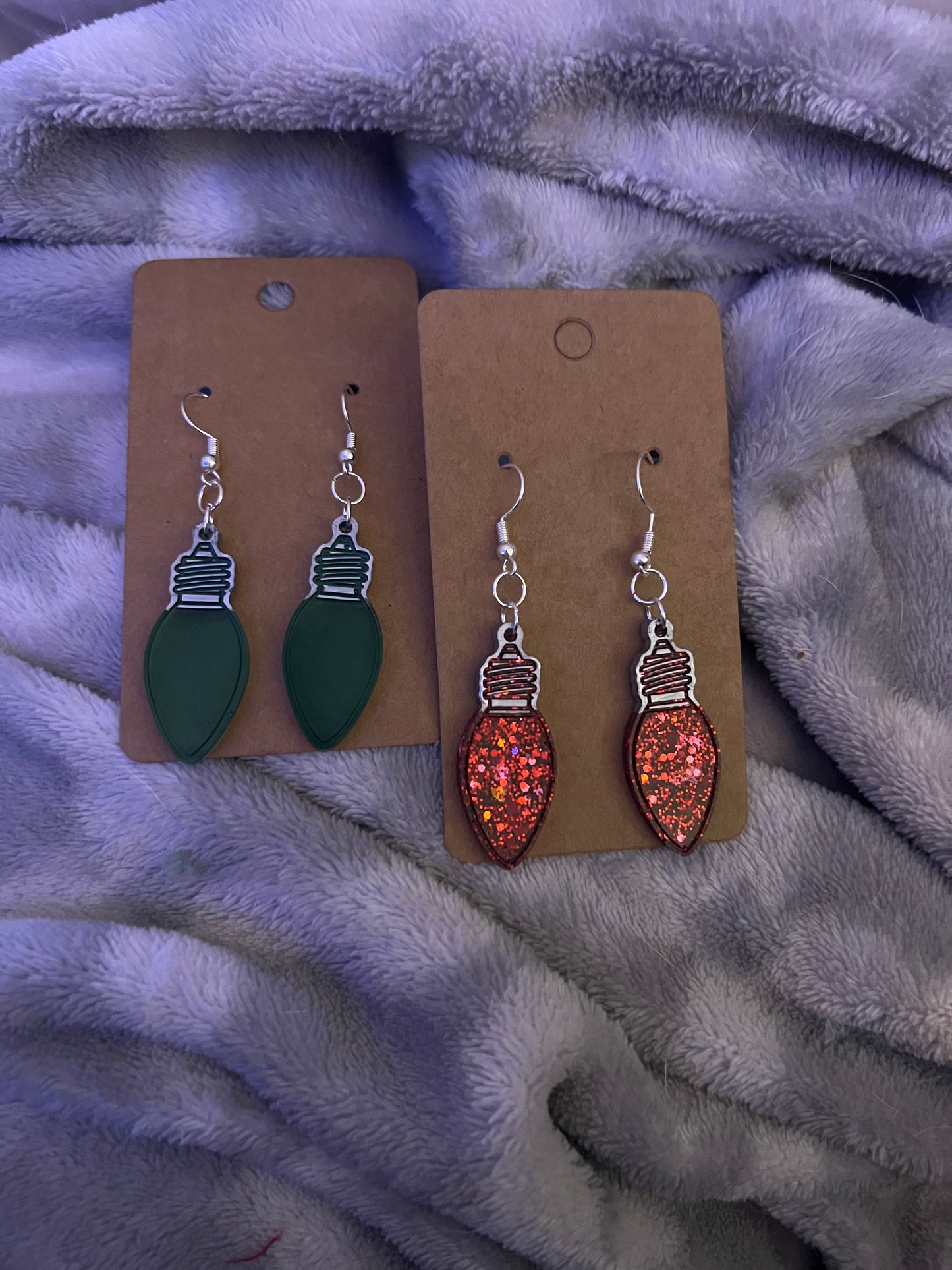 Christmas Light Earrings