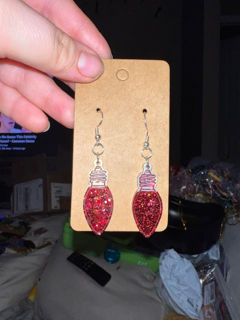 Christmas Light Earrings